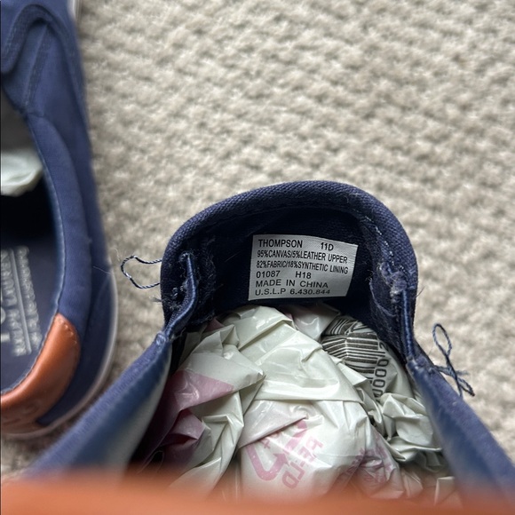 Polo by Ralph Lauren Navy Loafers with Bear Embroidery - Picture 5 of 5